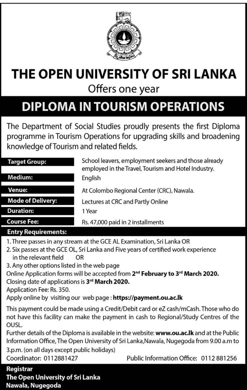 open university tourism course